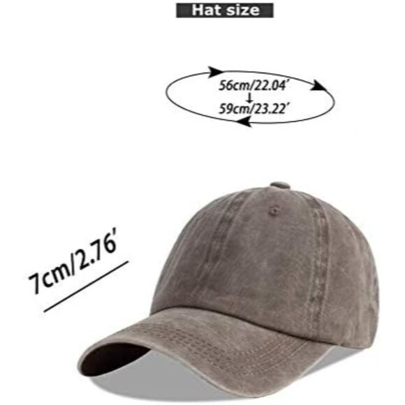 Unisex Dark Army Green Baseball Cap Cotton Fits Washed Denim Adjustable Hat - Picture 7 of 7